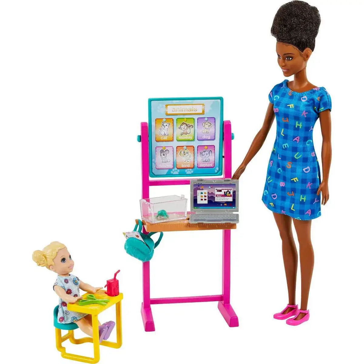 Barbie You Can Do Anything Teacher with child at desk