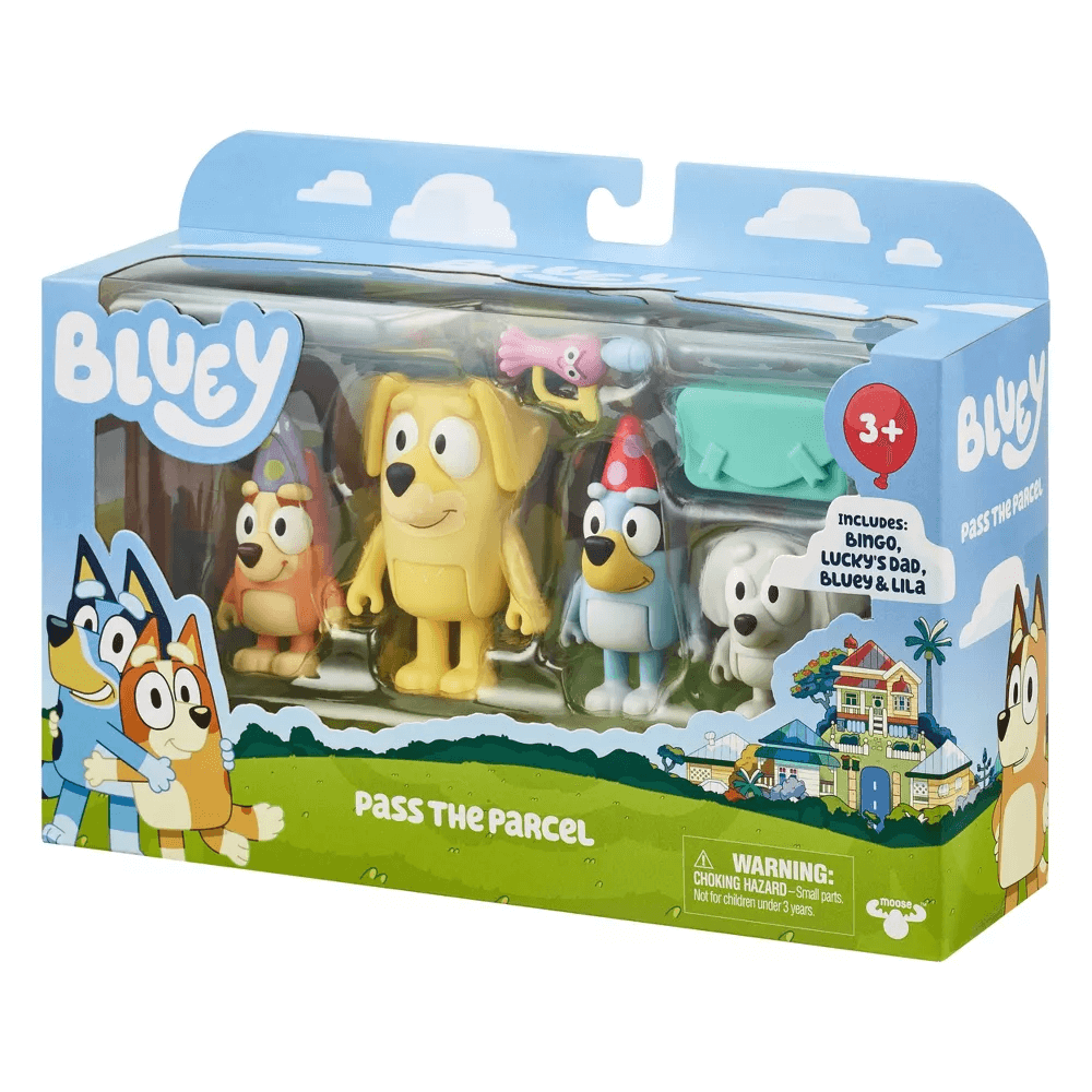 Bluey Series 9 Pass the Parcel Figure 4-Pack