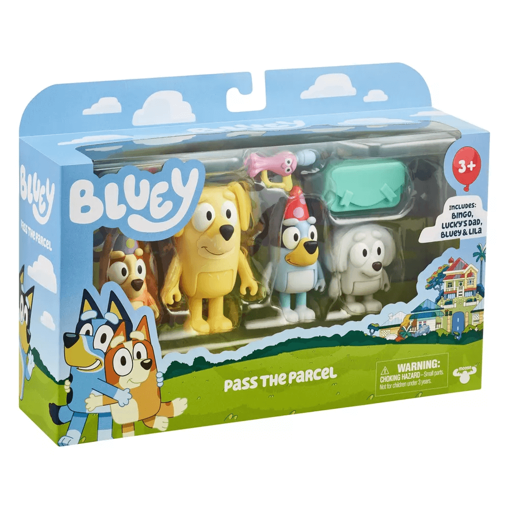 Bluey Series 9 Pass the Parcel Figure 4-Pack