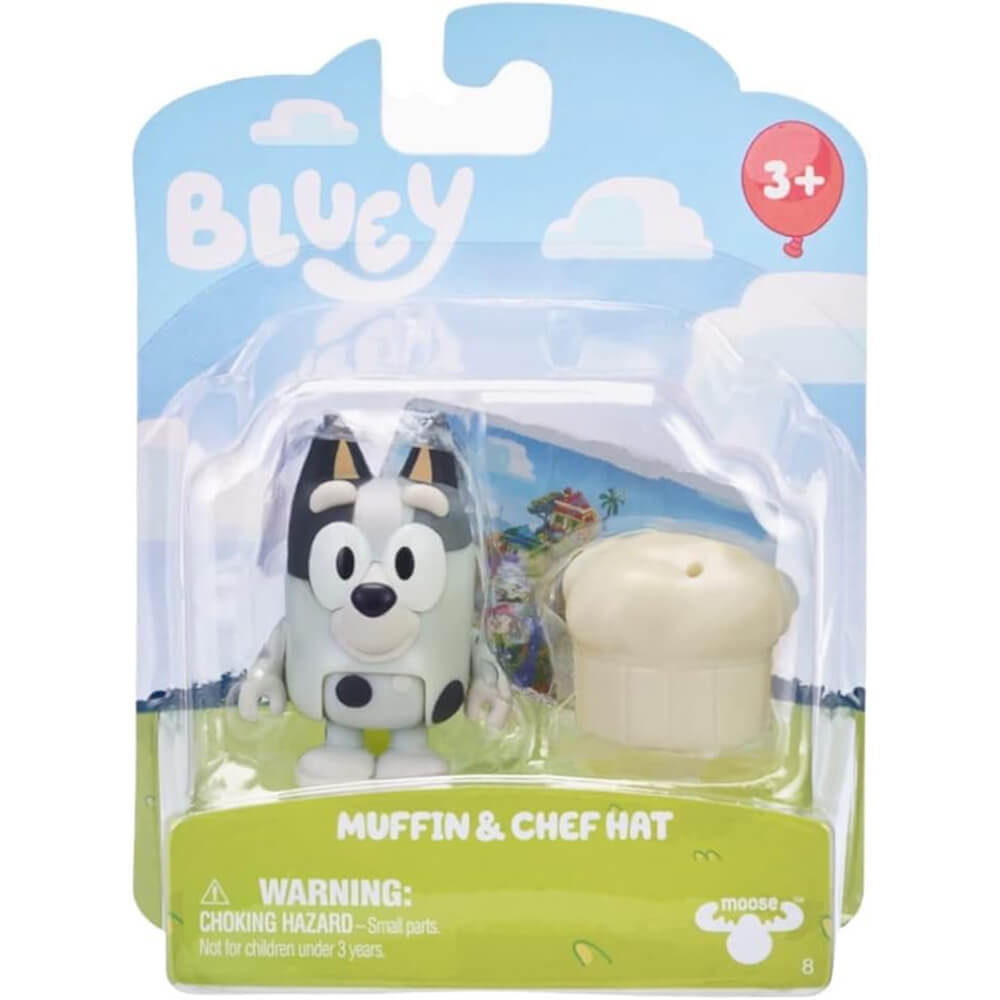 Bluey Story Starter Pack Muffin and Chef Hat 3 Inch Figure – Maziply Toys