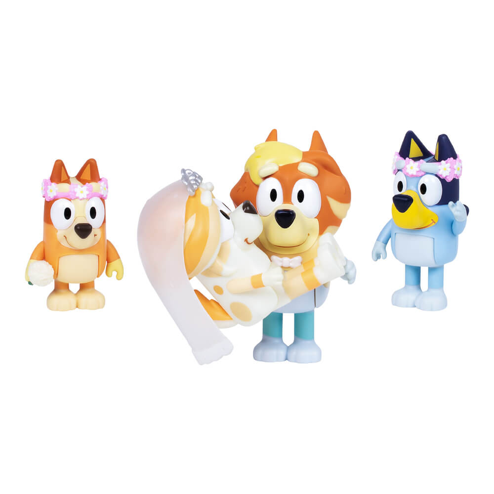 Bluey Wedding Time! Series 11 4-Pack Figure Set