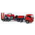 Bruder Pro Series MAN TGA truck with low loader trailer and Manitou telehandler