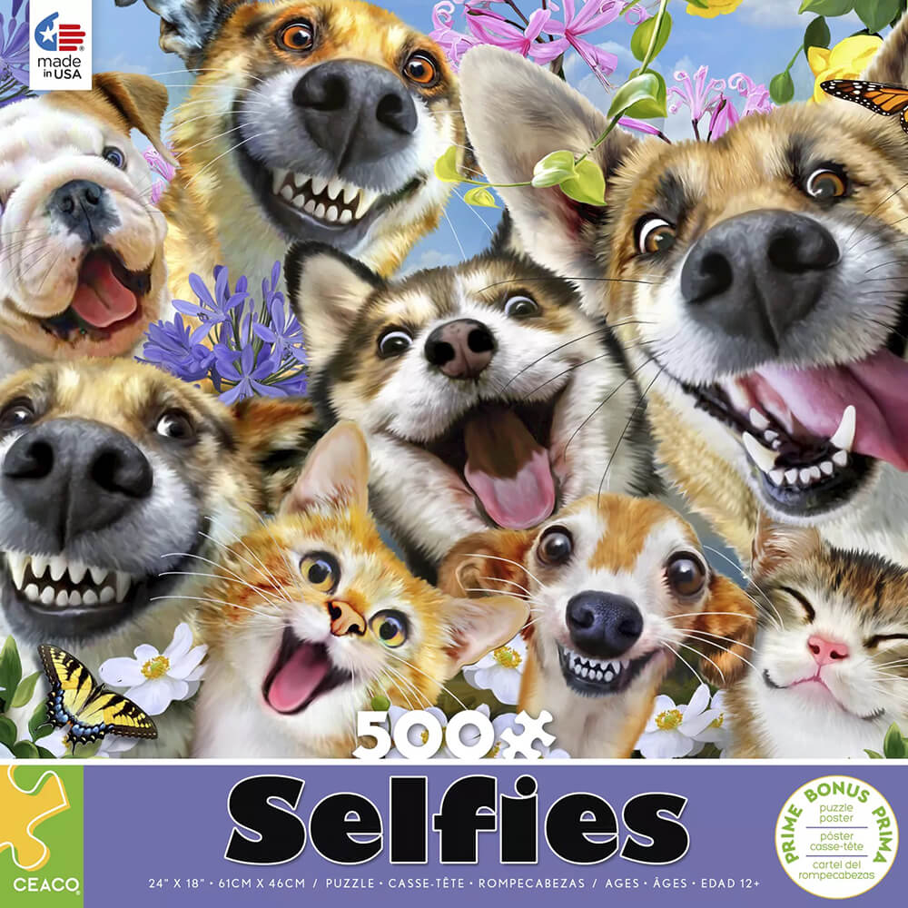 Ceaco Companion Selfies 500 Piece Jigsaw Puzzle