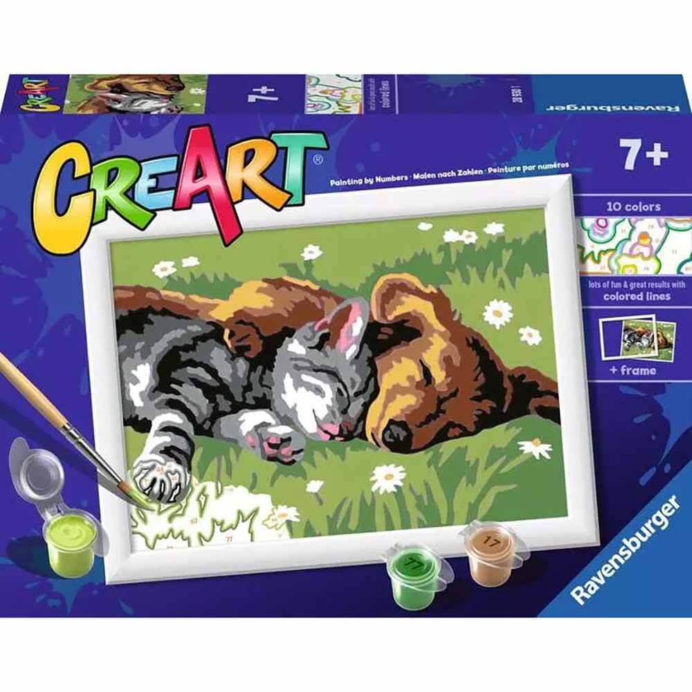 CreArt Sleeping Cats and Dogs Paint Set