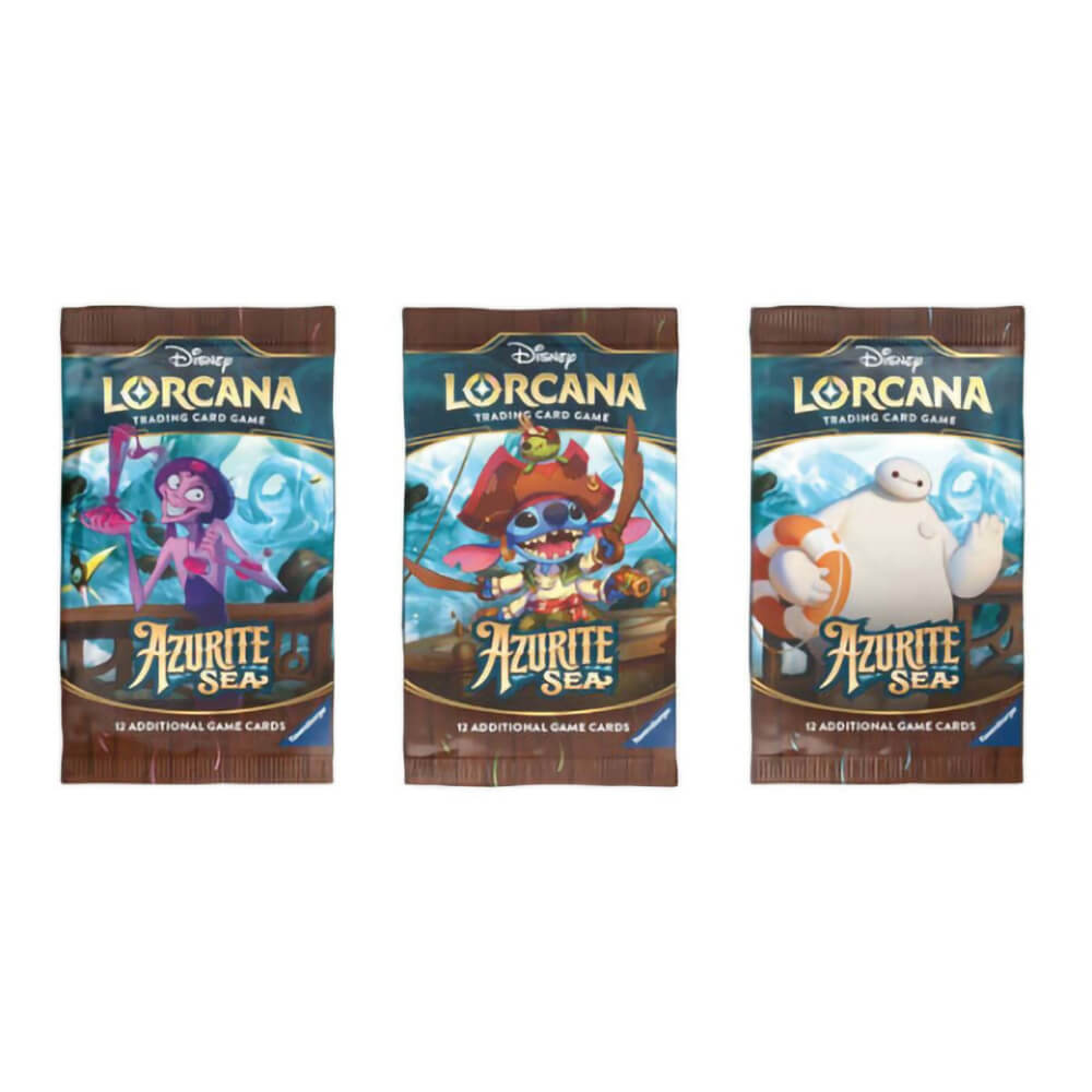 Disney Lorcana TCG Azurite Sea Booster Pack (12 Cards)