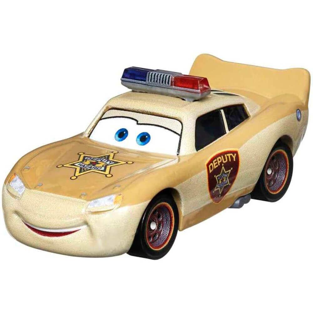 Disney Pixar Cars Lightning McQueen Deputy Hazard 1:55 Scale Diecast ...