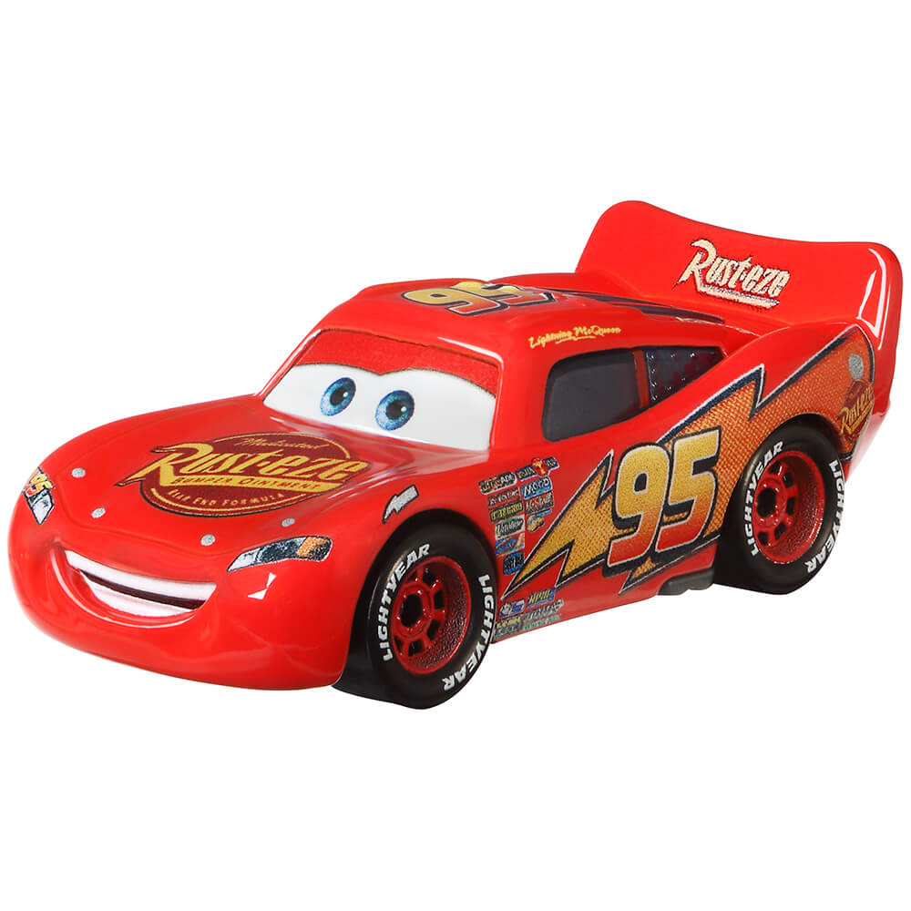 Disney Pixar Cars Lightning McQueen with Rusteze Sign Vehicle