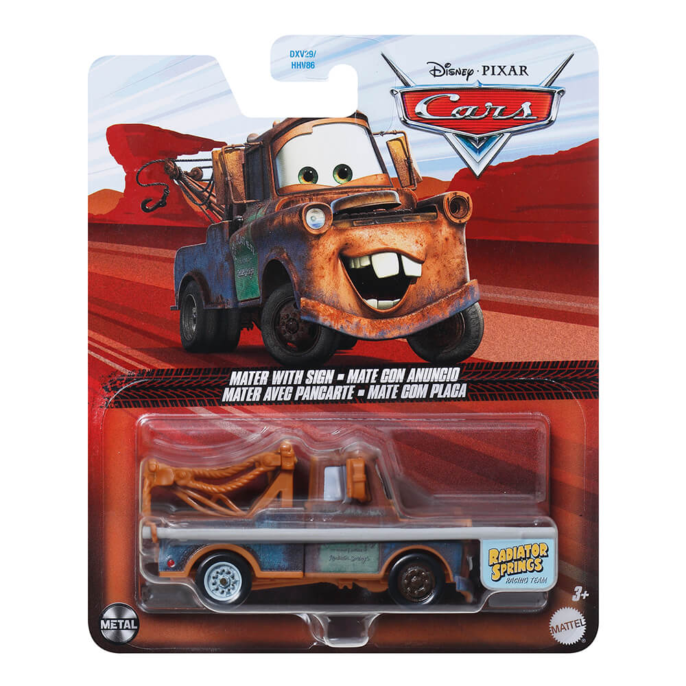 Disney Pixar Cars Mater with Sign Vehicle