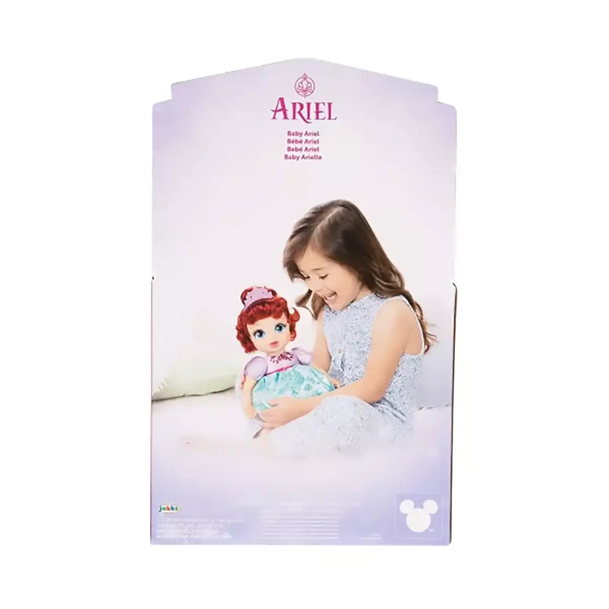 Disney Princess Ariel Deluxe Baby Doll back of the box