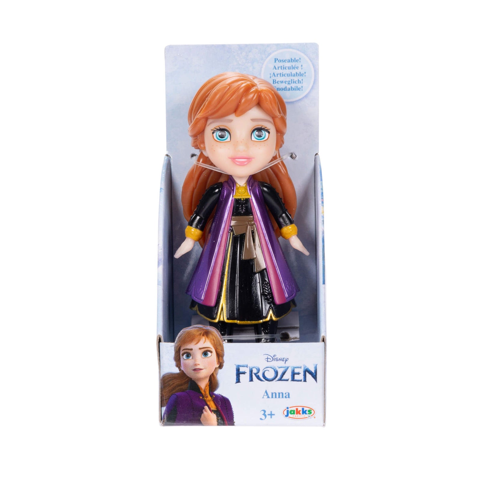 Disney Princess Mini 3-Inch Frozen 2 Travel Anna Figure