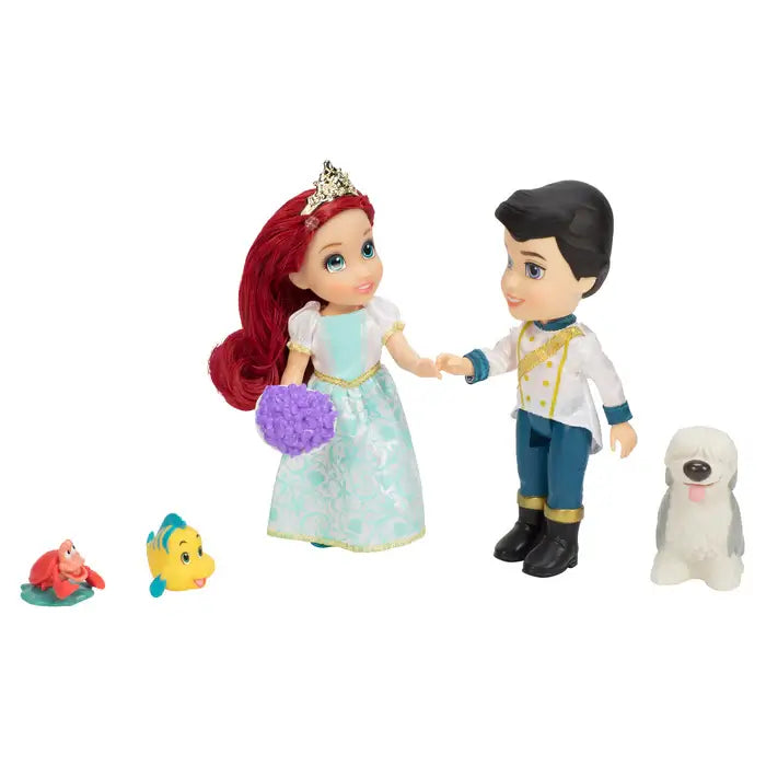 Disney Princess Petite Ariel Wedding Gift Set holding hands