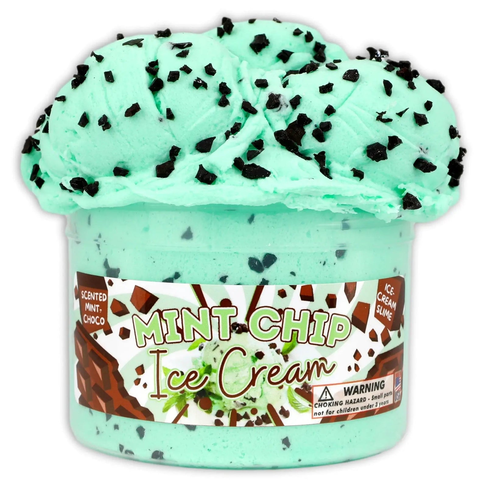 Dope Slimes Mint Chip Ice Cream Textured Slime