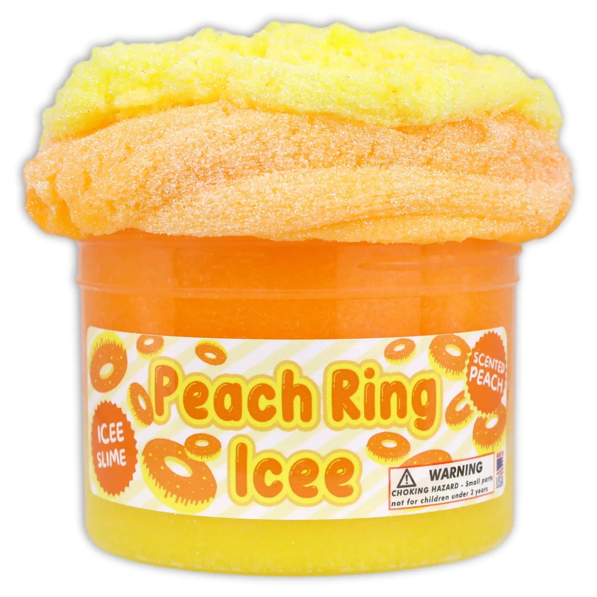 Dope Slimes Peach Ring Icee Textured Slime