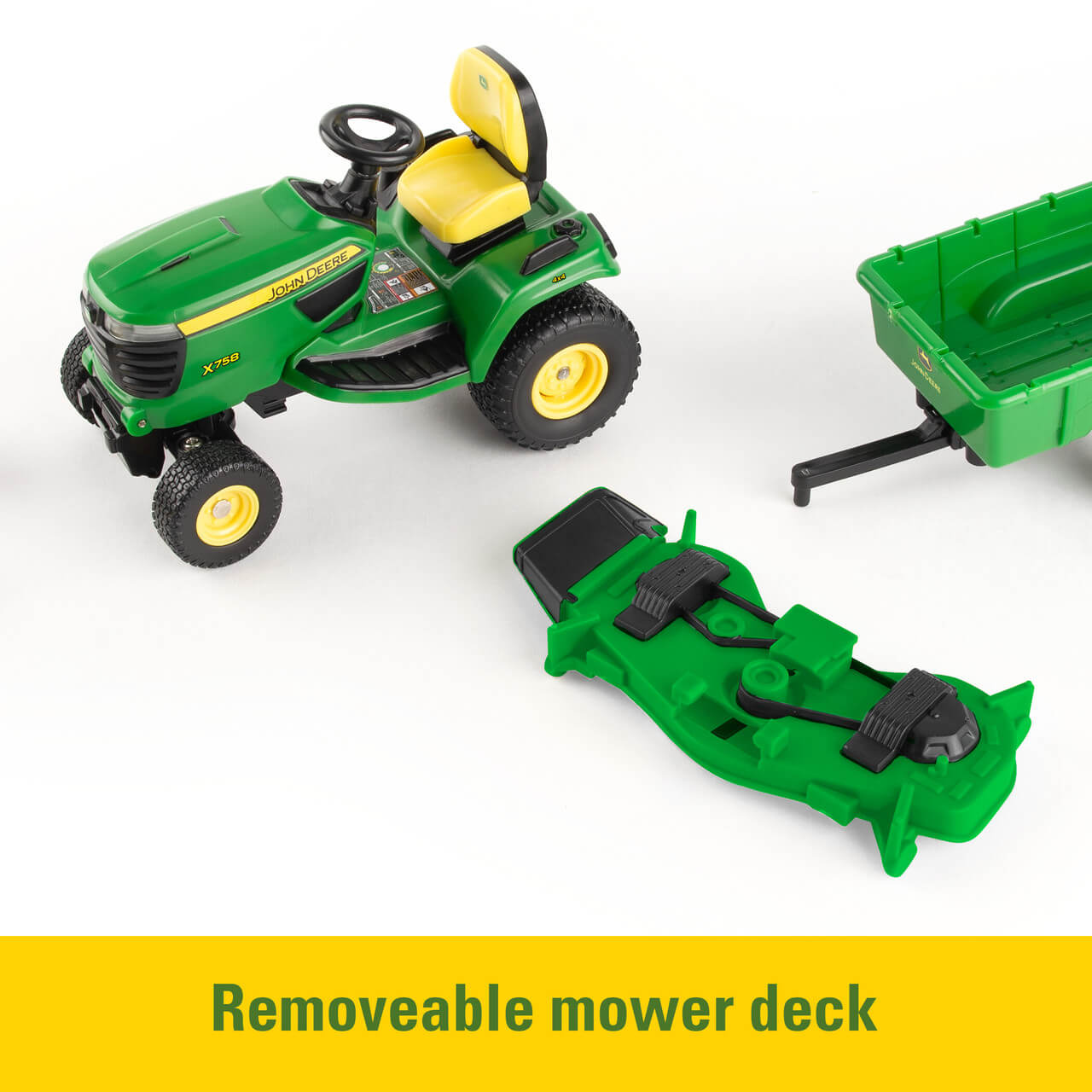 ERTL 1:16 Big Farm John Deere X758 Lawn Mower with accessories