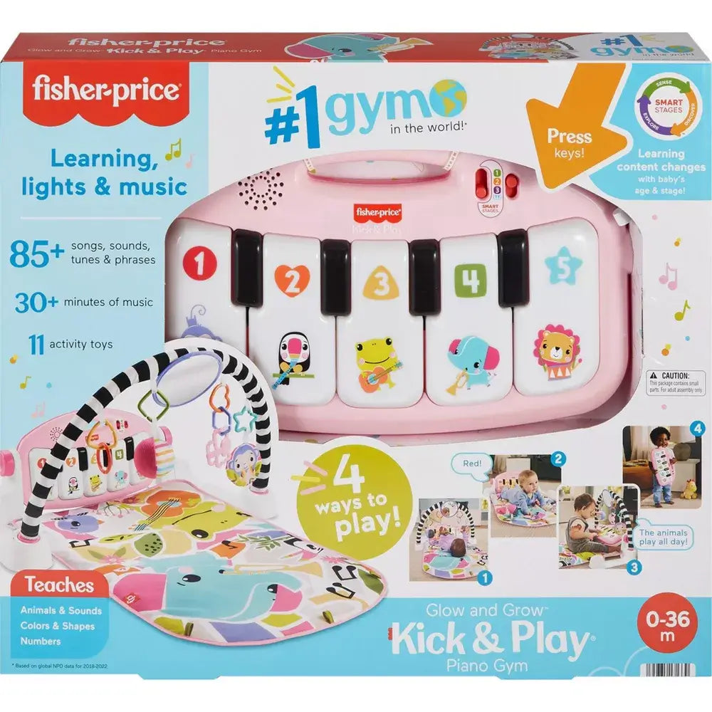 Kick and play piano gym pink online