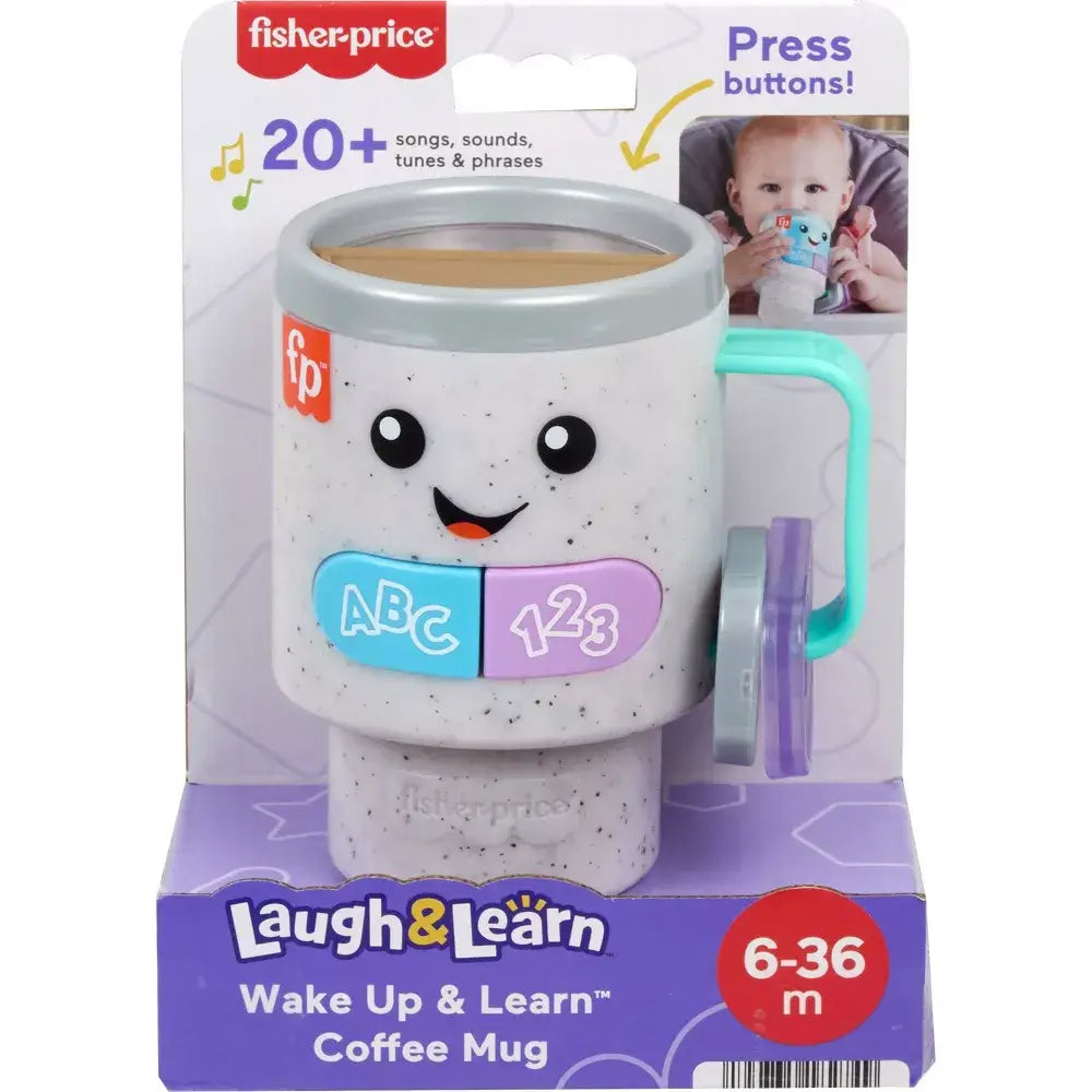 Fisher-Price Laugh & Learn Wake Up & Learn Coffee Mug package