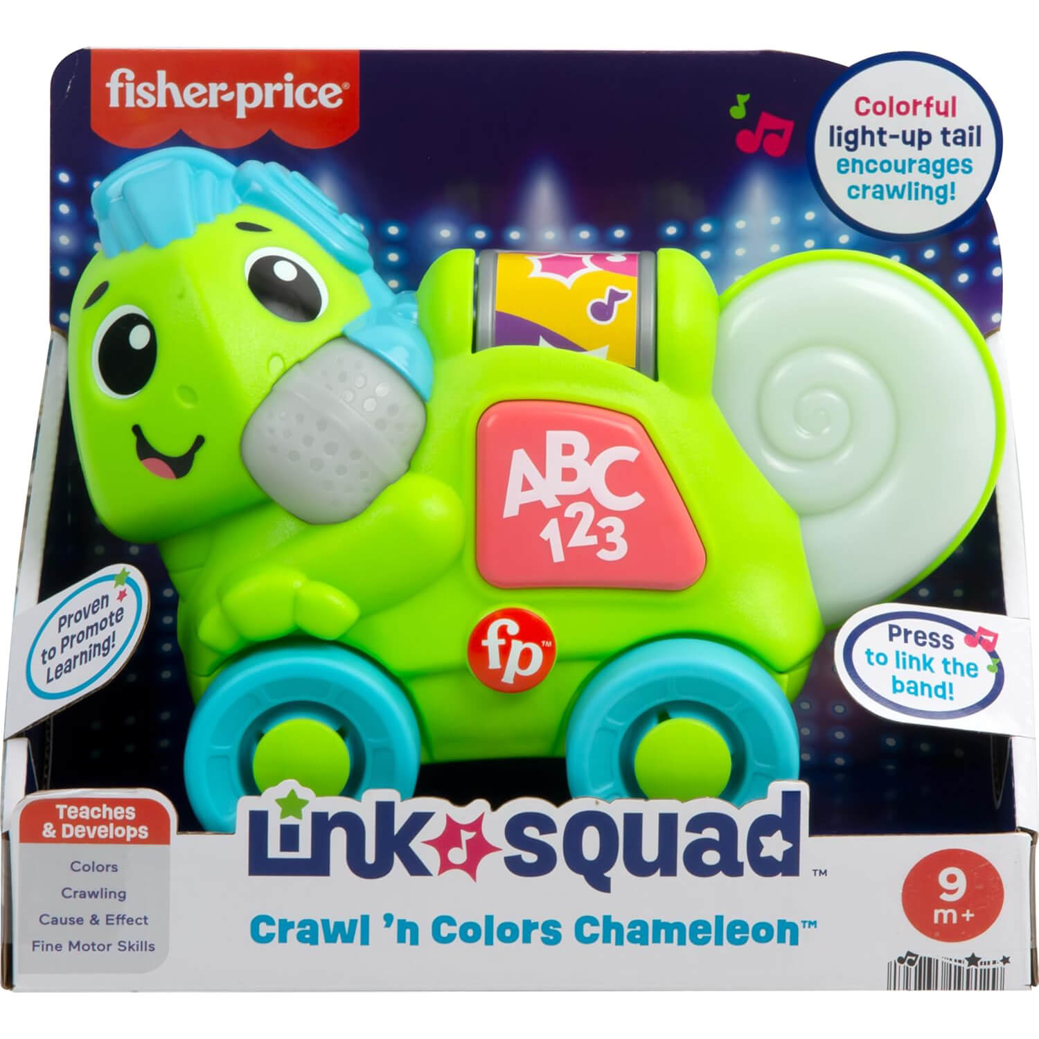 Fisher-Price Link Squad Crawl ‘n Colors Chameleon Baby Learning Toy box