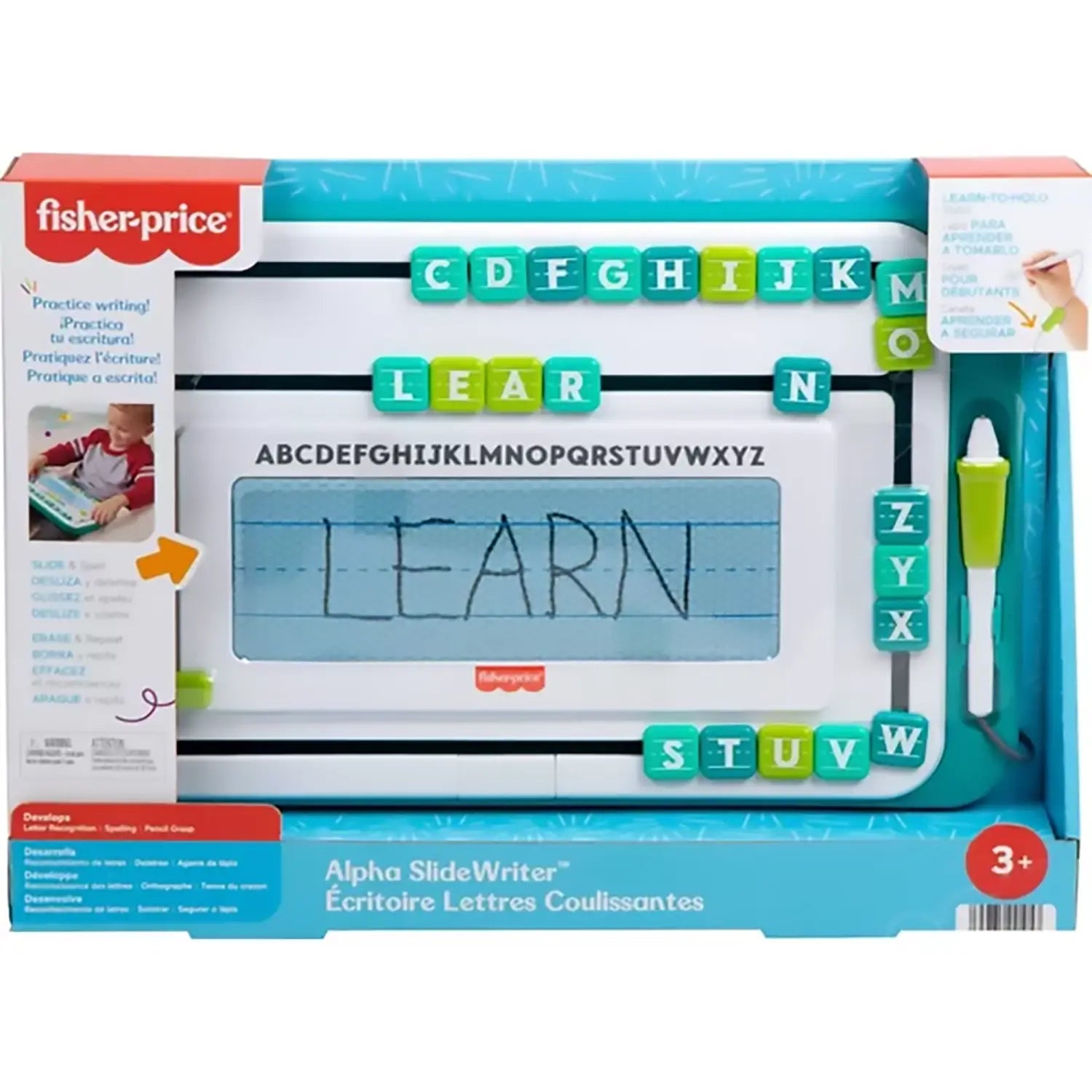 Fisher-Price Think & Learn Alpha Slidewriter Preschool Toy packaging