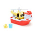 Green Toys Rescue Boat with Helicopter