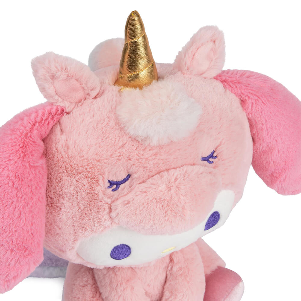 close up top view Gund Hello Kitty Unicorn My Melody 10 Inch Plush