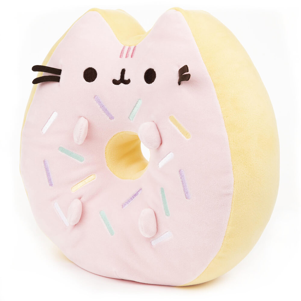 Side view image of Gund Pusheen Sprinkle Donut 12 Inch Plush