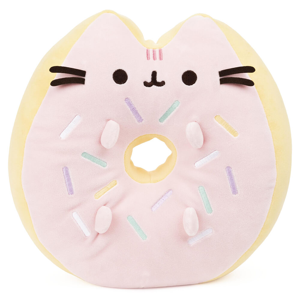 Front image Gund Pusheen Sprinkle Donut 12 Inch Plush