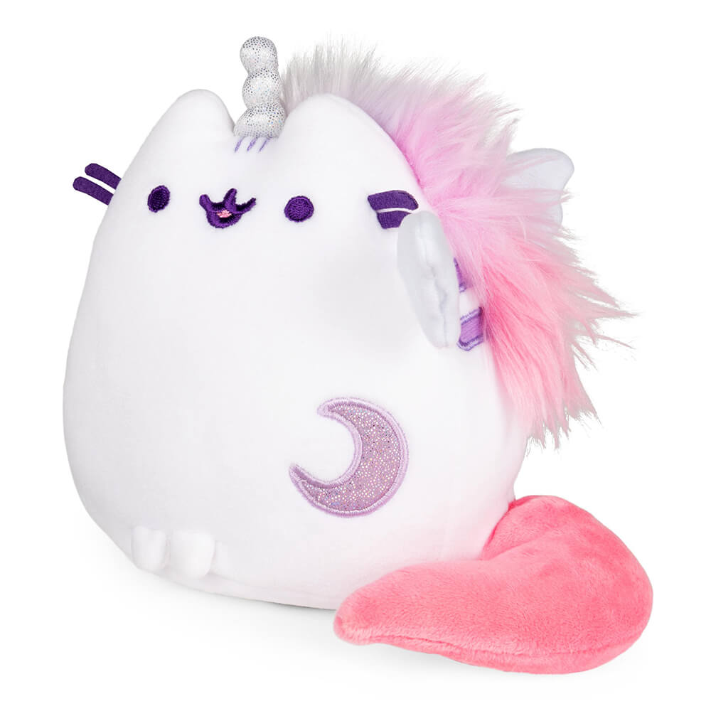 Left side view of Gund Pusheen Super Pusheenicorn 6 Inch Plush