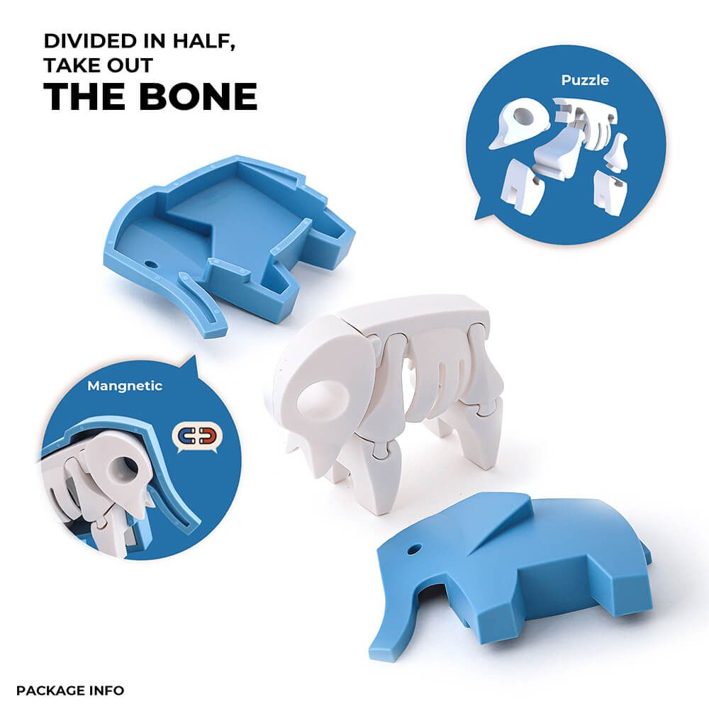 how the HALFTOYS Half Animal Elephant works