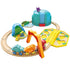 Hape Railway Dinosaur Train Bucket Set set up