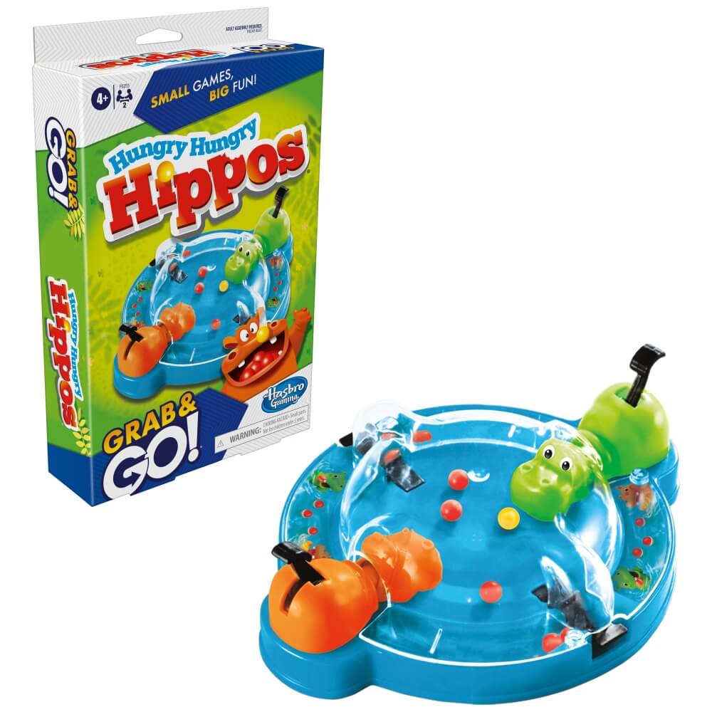 Hasbro Hungry Hungry Hippos Grab and Go Game