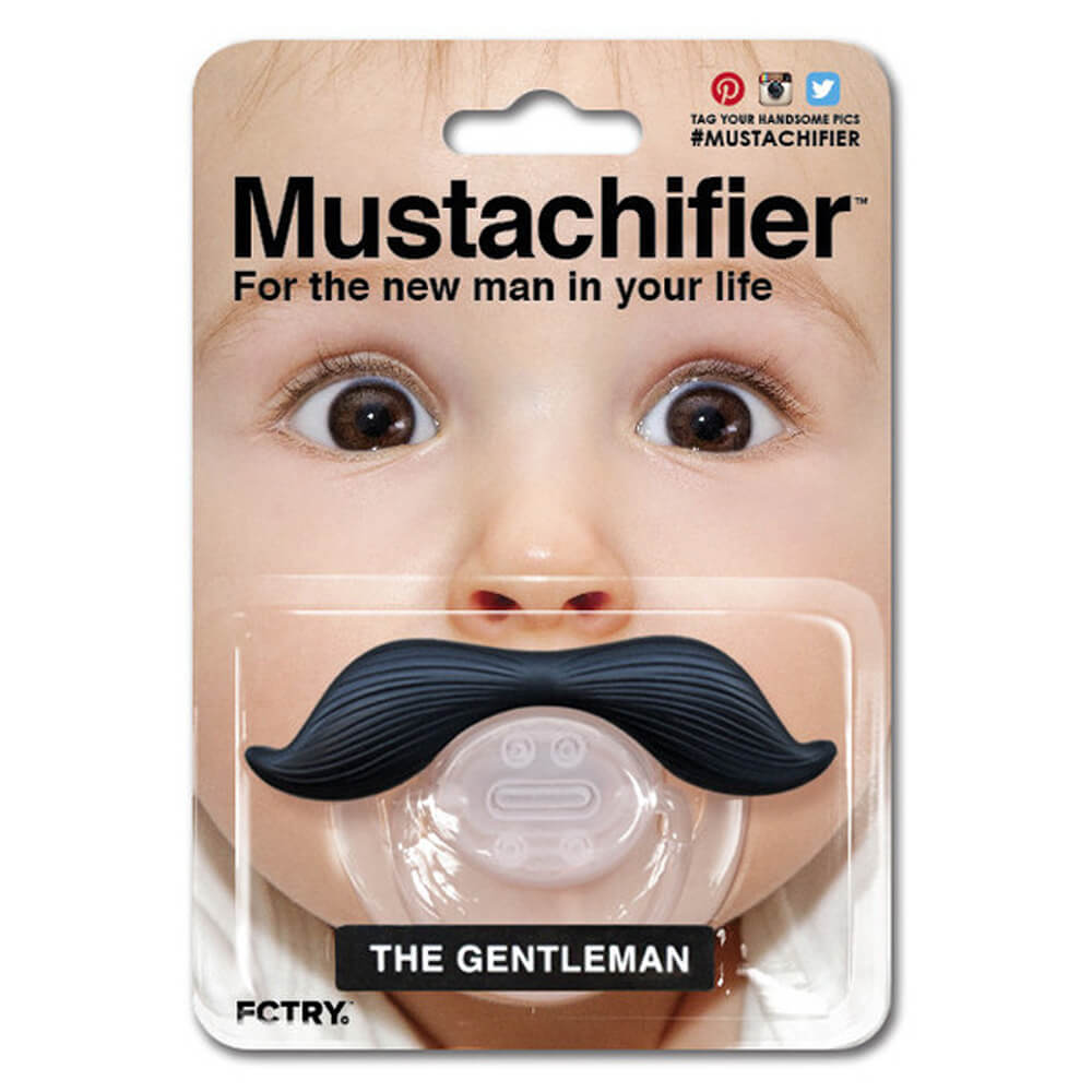 Hipsterkid Mustache Pacifier 