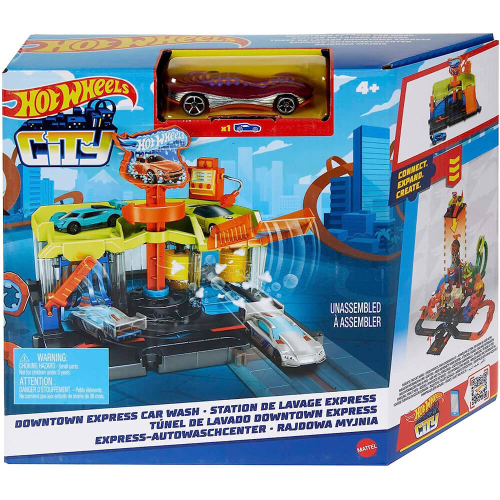 Hot Wheels City Car Wash Playset package