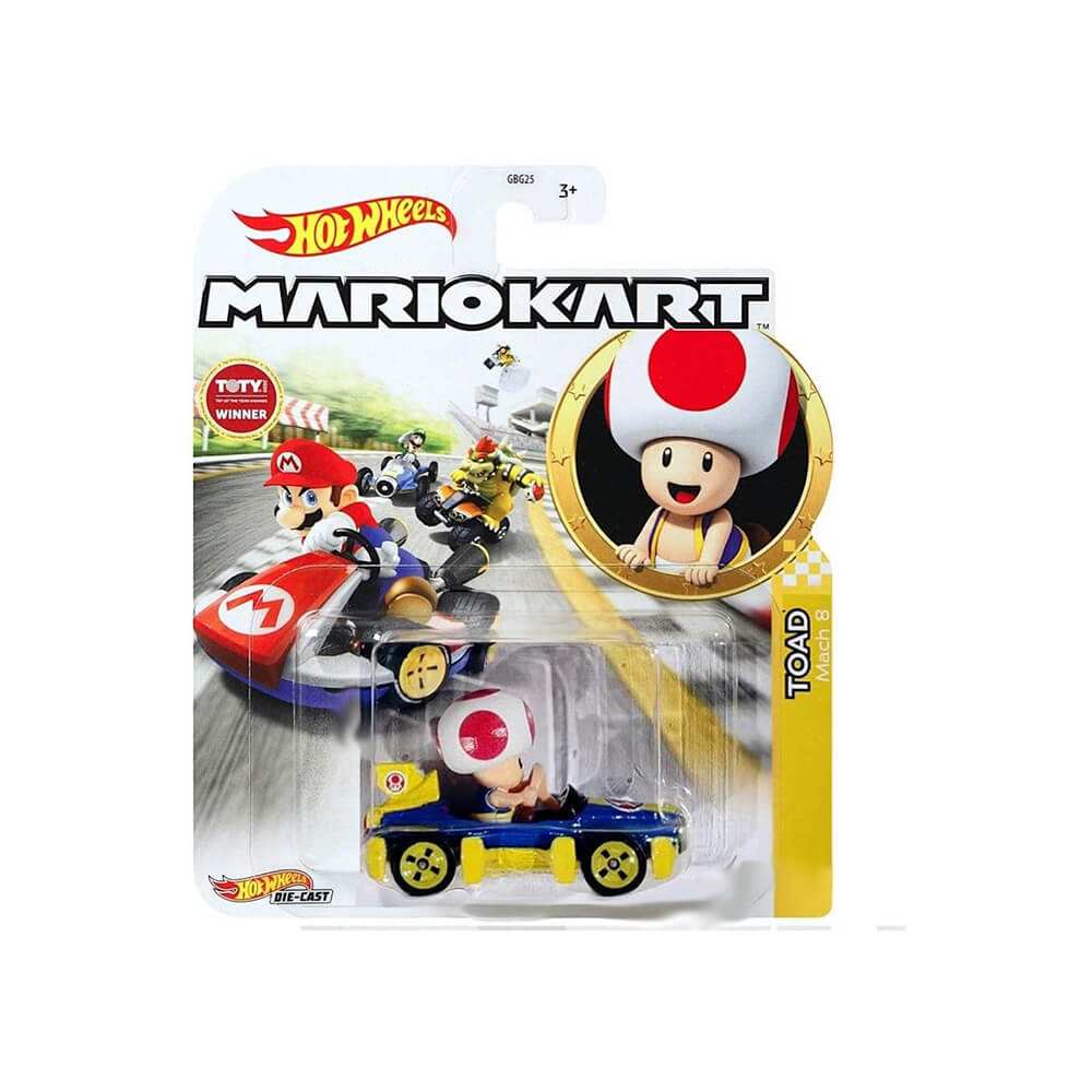 Hot Wheels Mariokart Toad Mach 8 Vehicle 2066