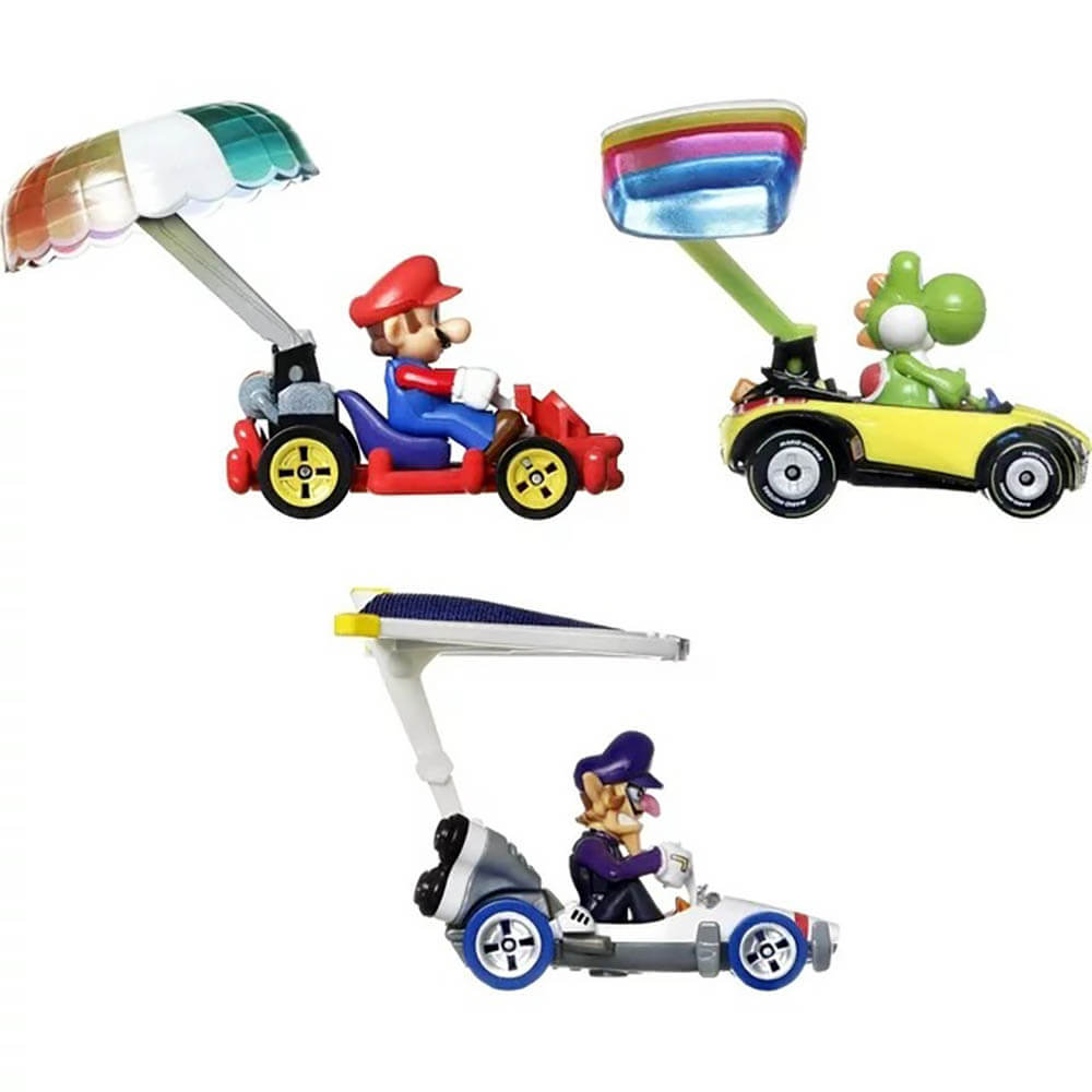 Hot Wheels Super Mario Character Car 3-Pack Collection #2