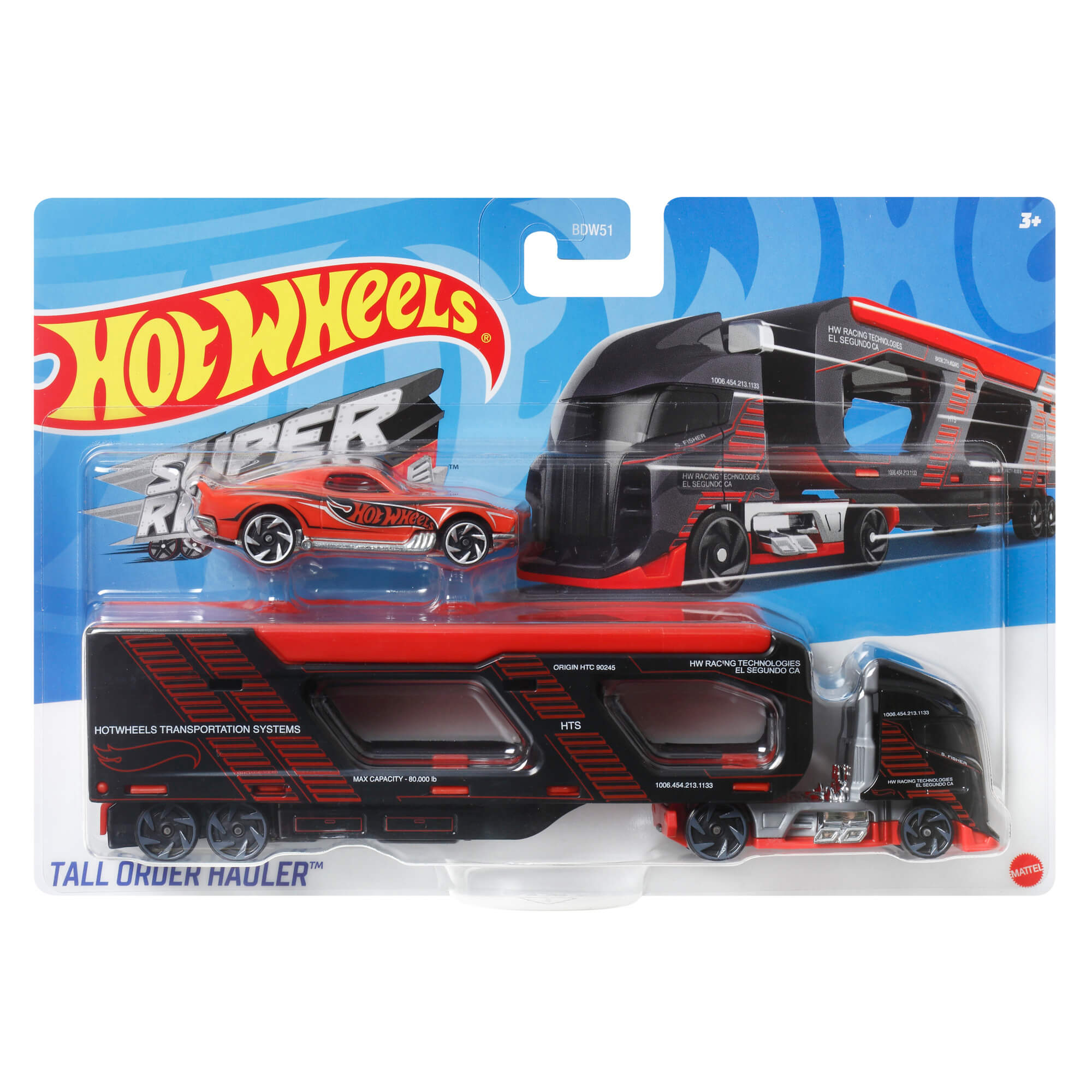 Hot Wheels Super Rigs Tall Order Hauler 1:64 Scale Diecast Vehicle Set –  Maziply Toys