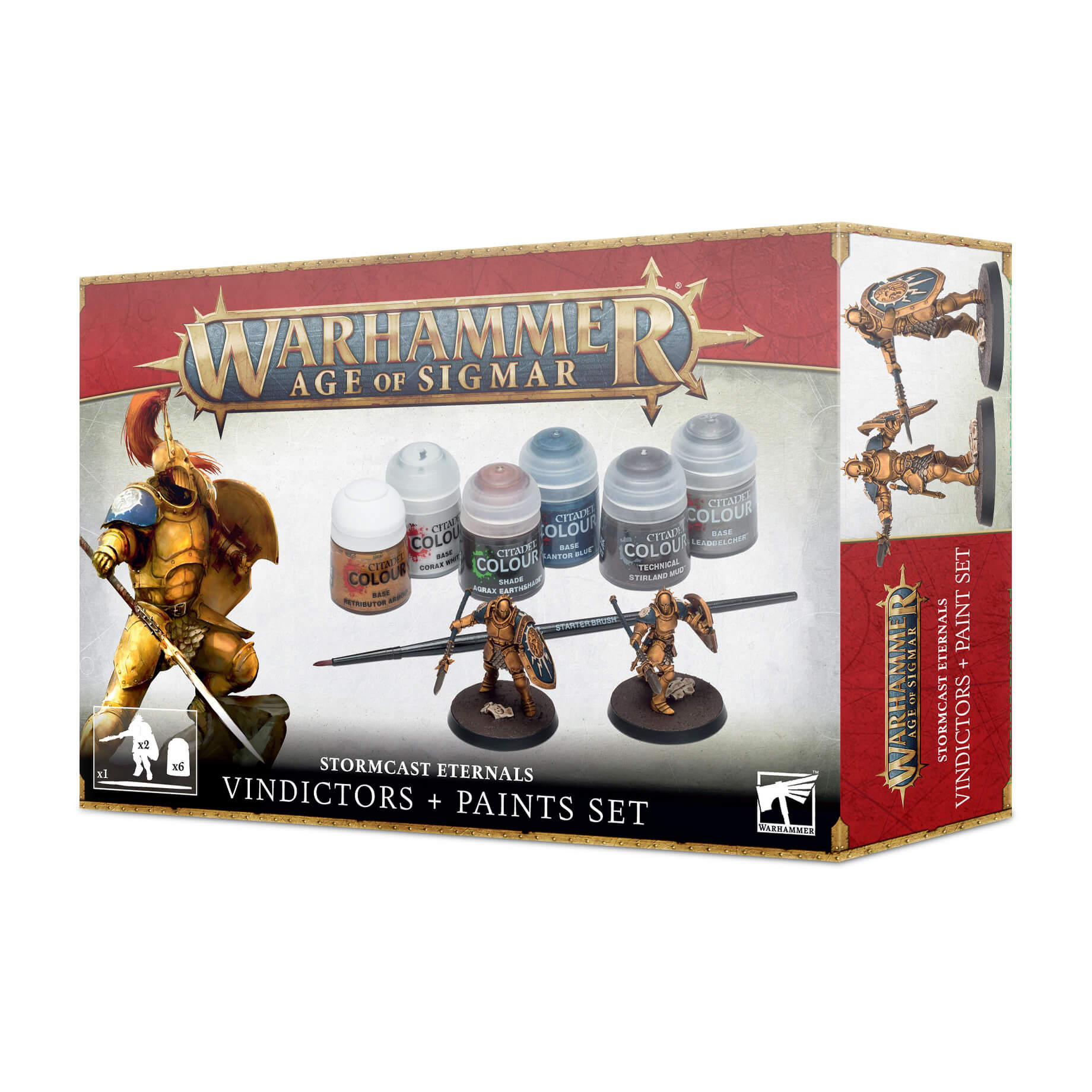 Warhammer Age of Sigmar Stormcast Eternals Vindictors and Paint Set