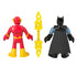 Back of the Flash and Batman figures