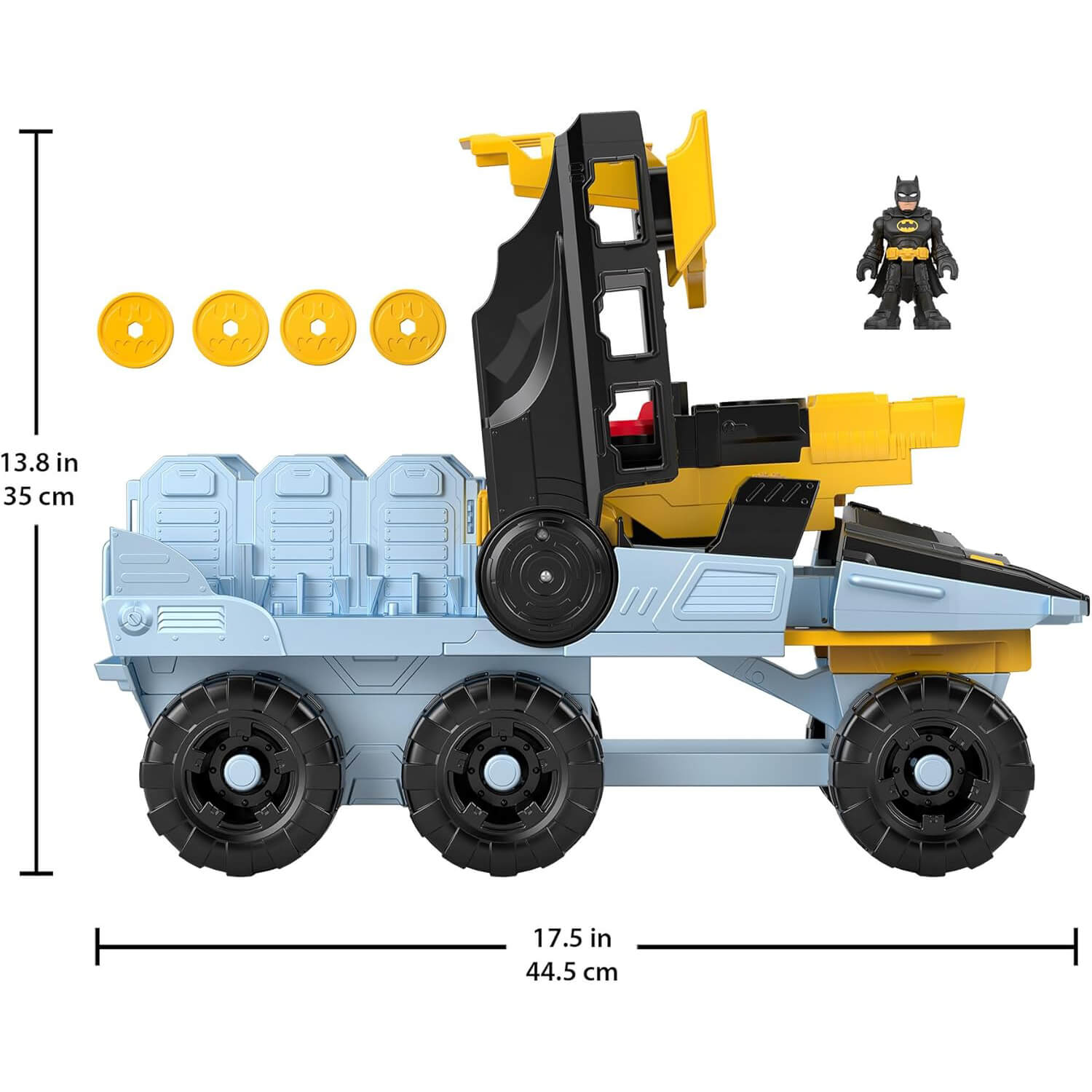 Imaginext DC Super Friends Transforming Bat-Tank measurements