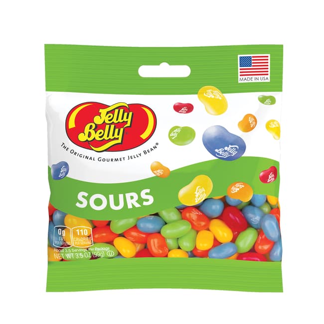 Jelly Belly Sours Jelly Beans 3.5 oz Grab & Go Bag