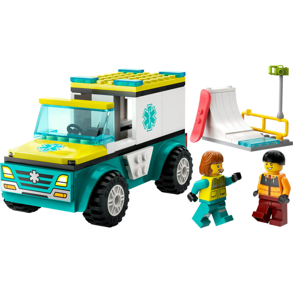 LEGO® City Emergency Ambulance and Snowboarder 60403