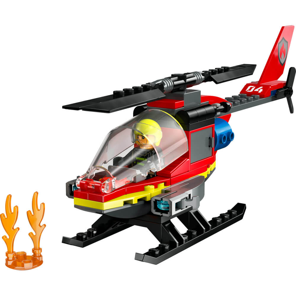 LEGO® City Fire Rescue Helicopter Building Set 60411