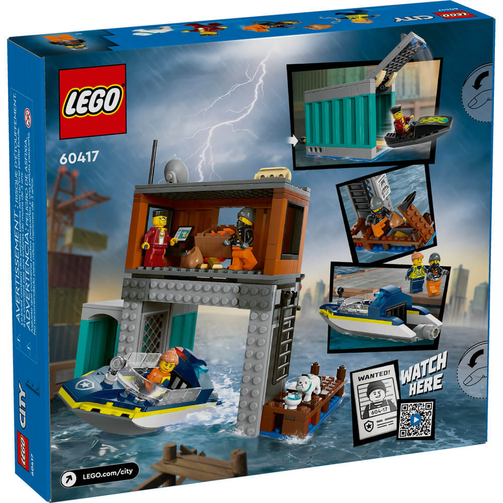 LEGO® City Police Speedboat and Crooks’ Hideout 60417