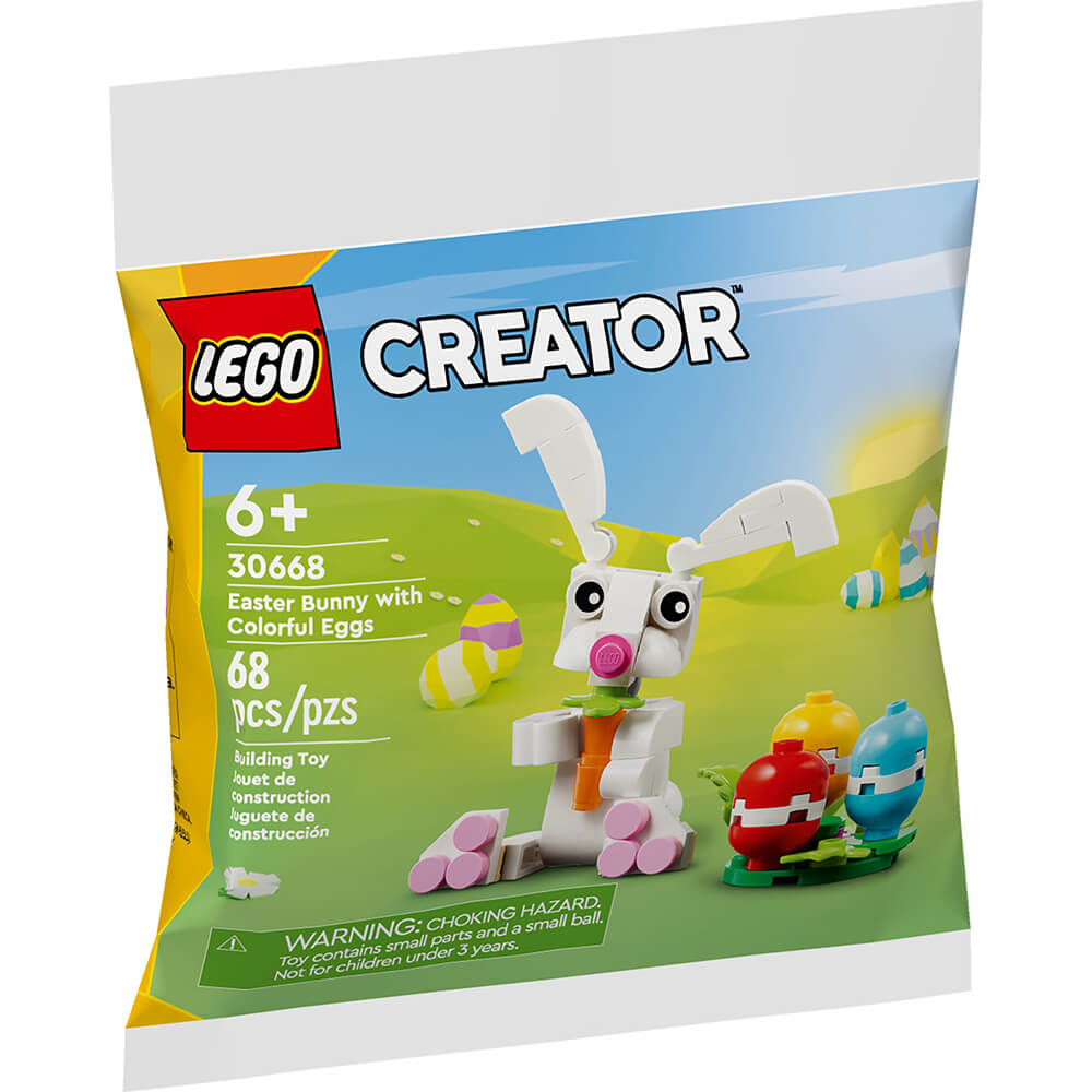 LEGO® Creator Easter Bunny with Colorful Eggs 68 Piece Building Kit (30668)