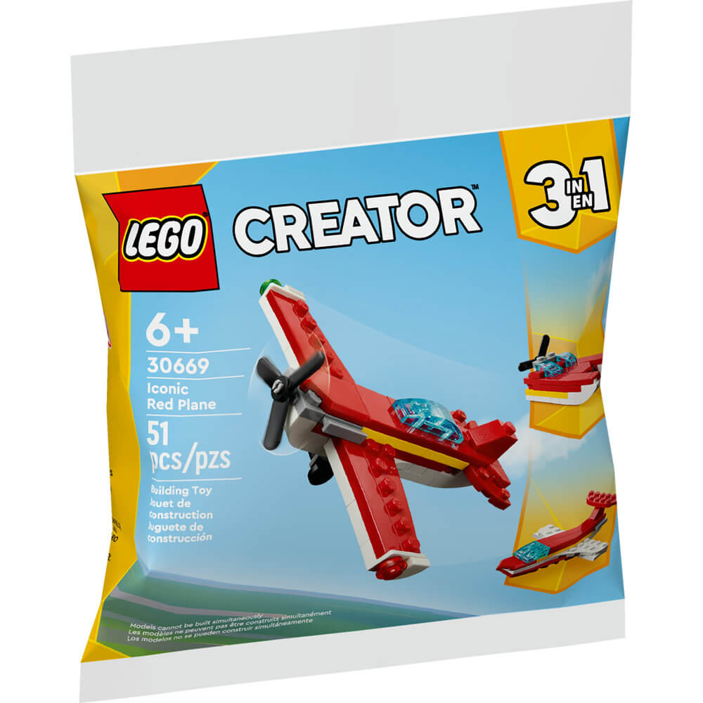 LEGO® Creator Iconic Red Plane 51 Piece Building Set (30669)