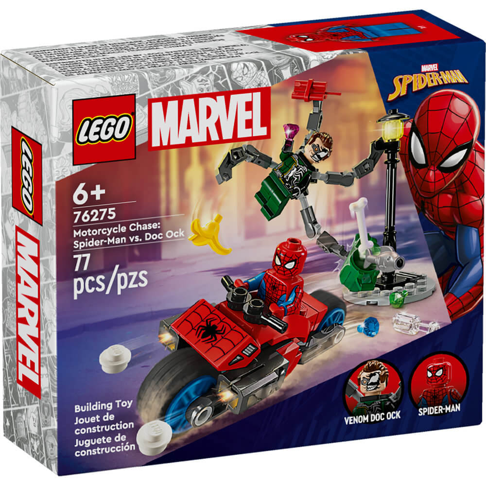 LEGO® Marvel Motorcycle Chase: Spider-Man vs. Doc Ock 76275