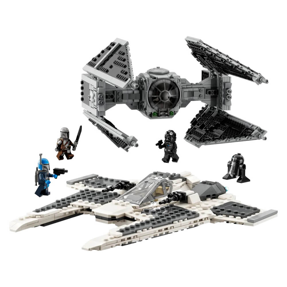 LEGO Star Wars Mandalorian Fang Fighter vs TIE Interceptor 957 Piece Building Kit