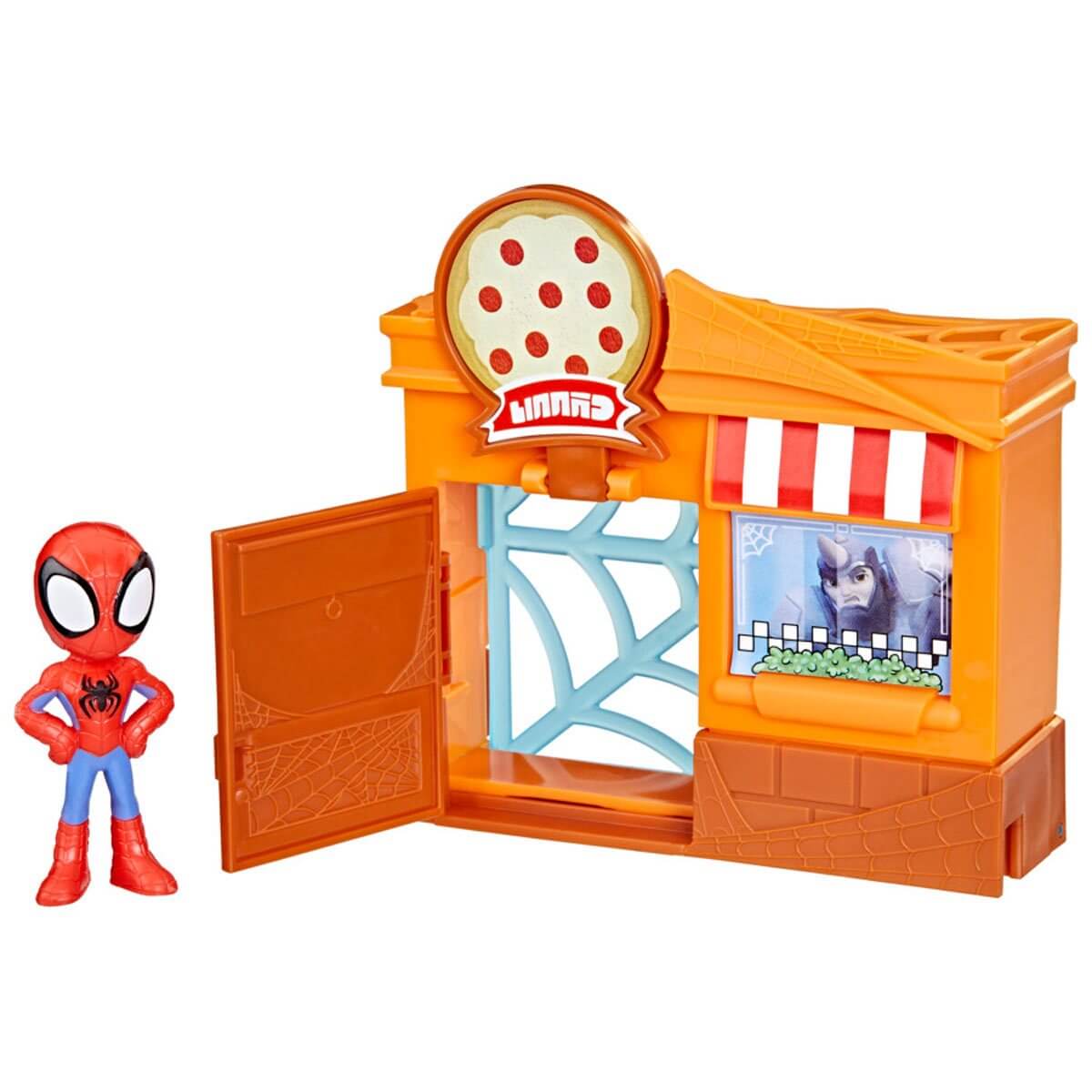 Marvel Spidey and Spidey and His Amazing Friends Spidey Pizza Parlor Playset front