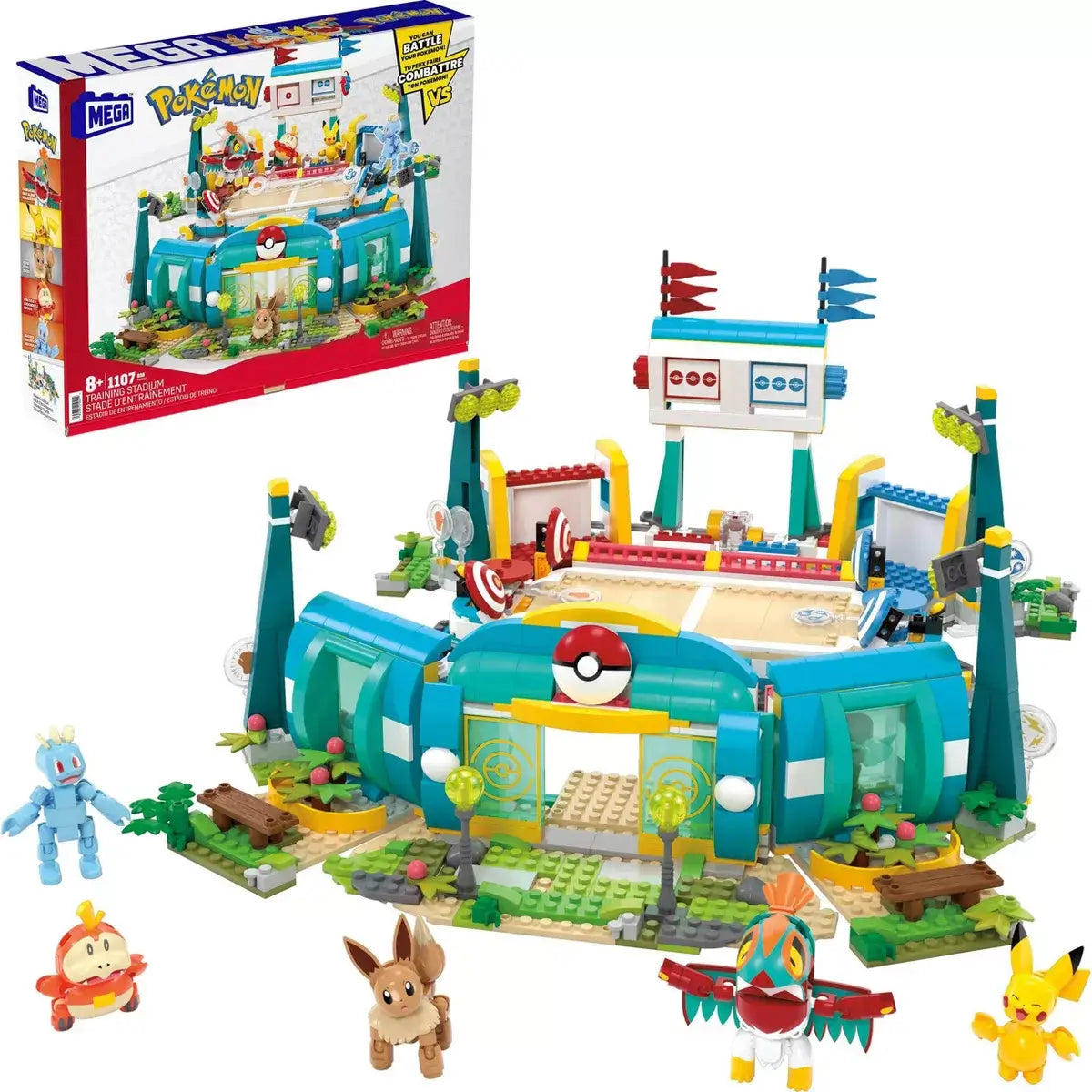 MEGA Pokemon Adventure Builder Stadium Building Set with package