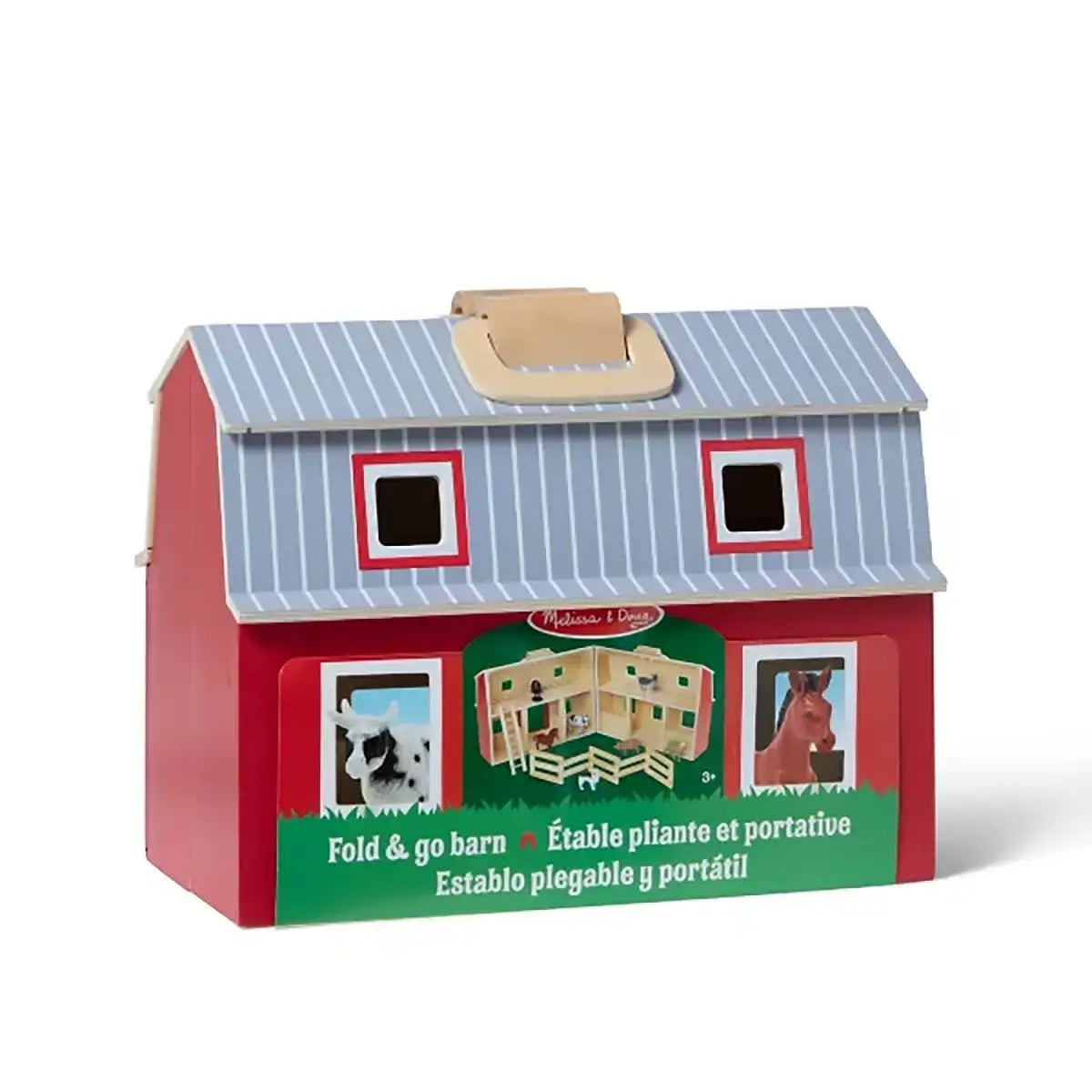 Melissa and Doug Fold & Go Barn packaging