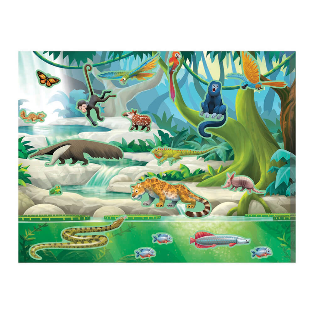 Melissa and Doug Jungle and Savanna Reusable Sticker Pad